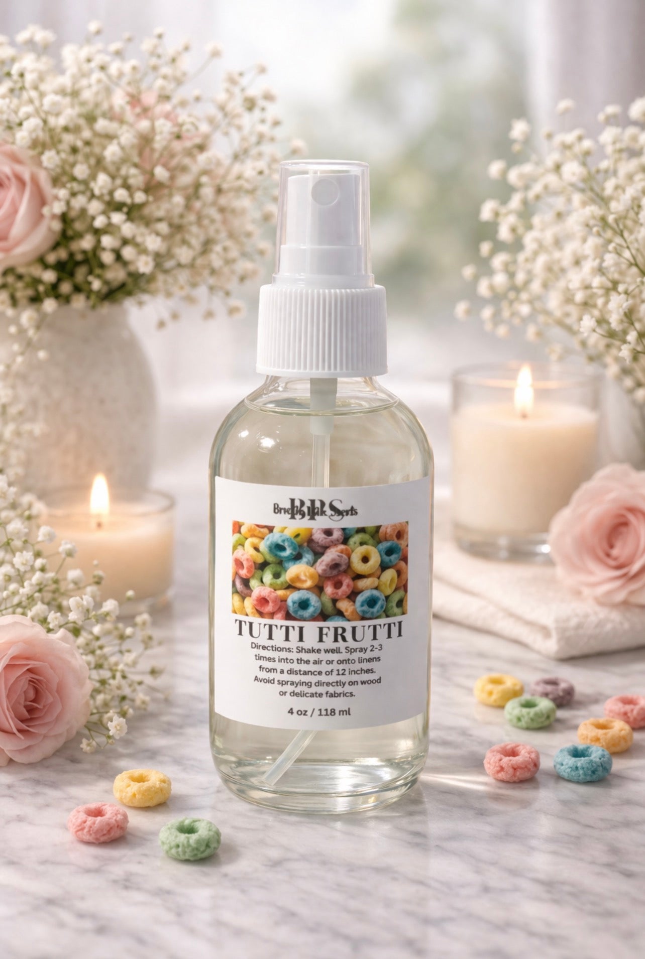 Tutti Frutti Room & Linen Spray | Fruity Home Fragrance | Breathe Pink Scents