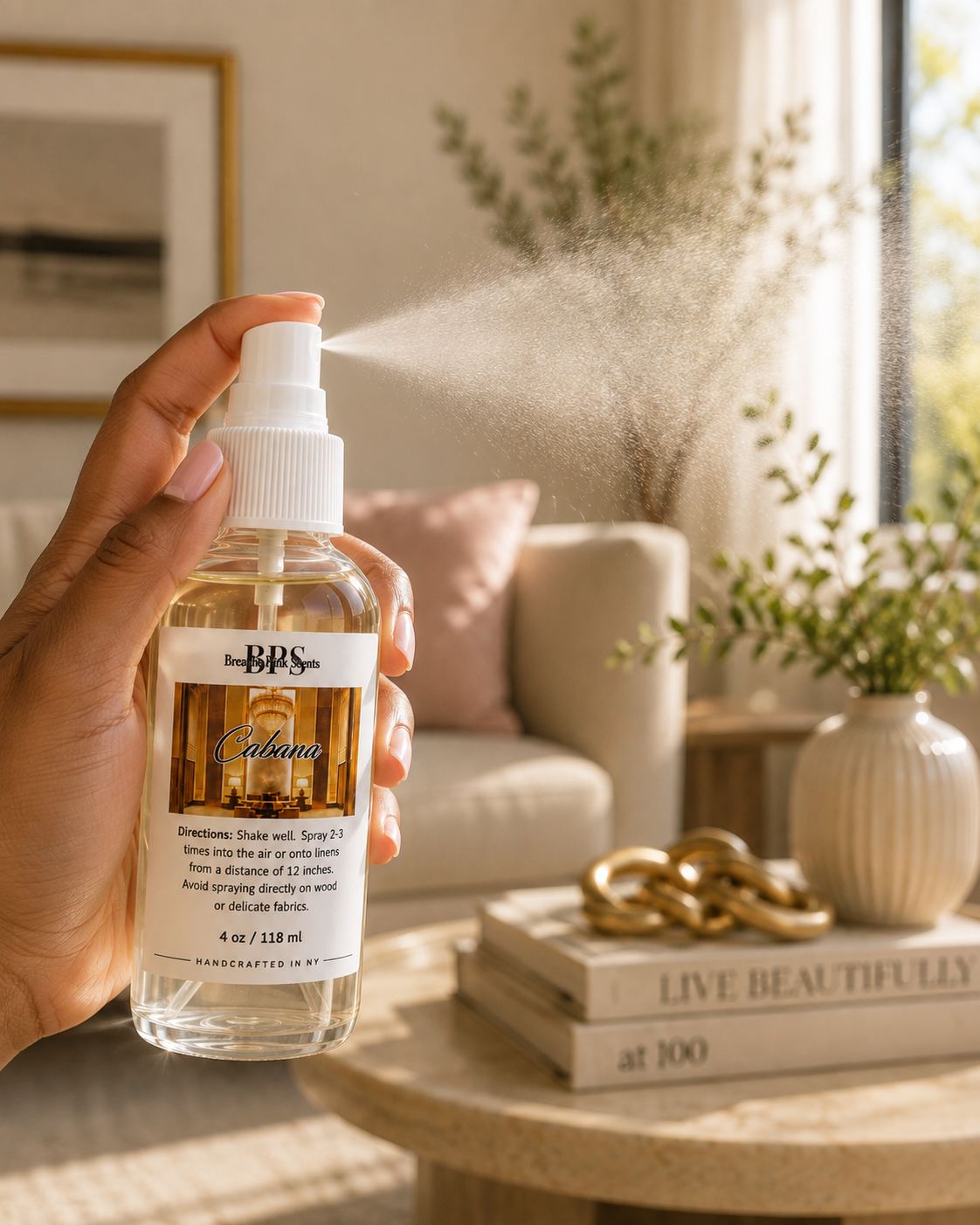 Cabana Room & Linen Spray – Breathe Pink Scents