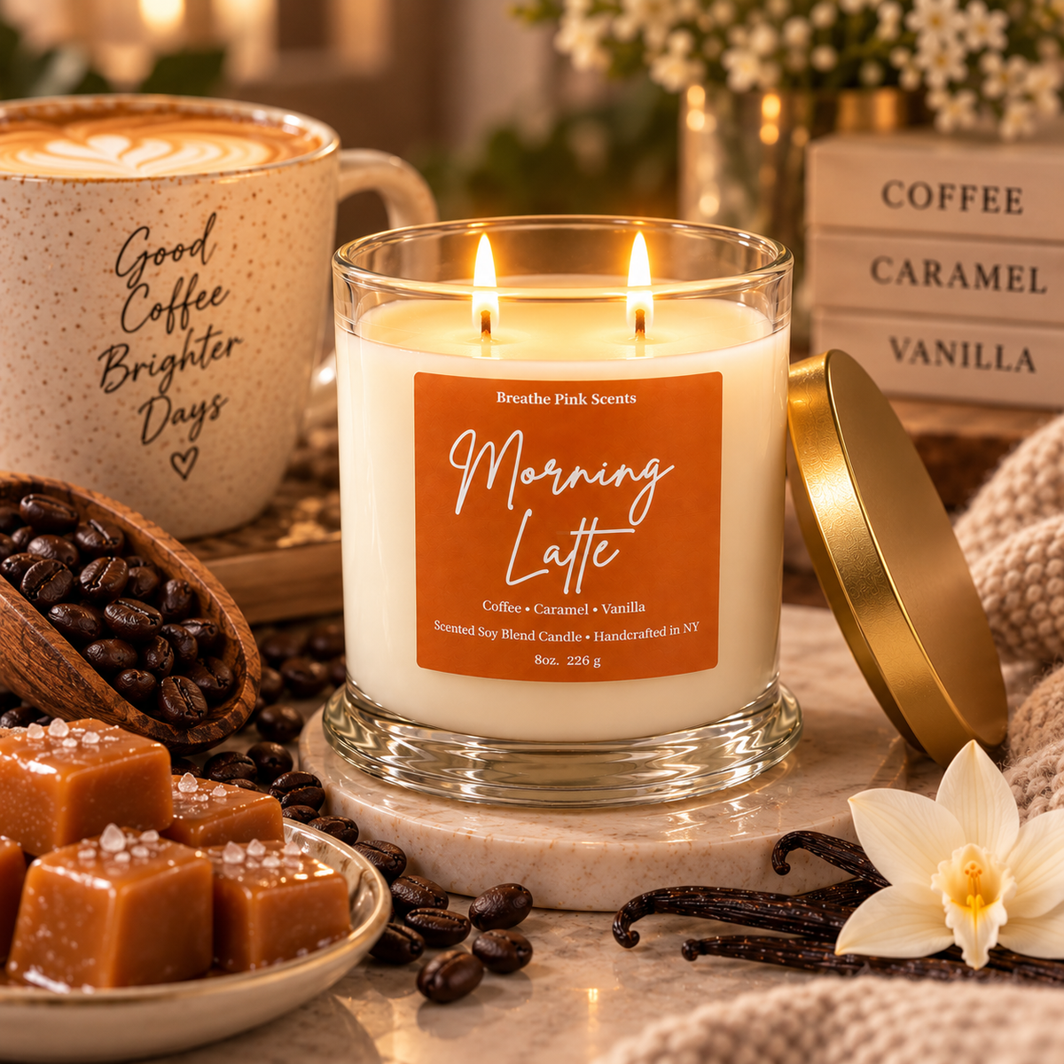 Morning Latte Candle