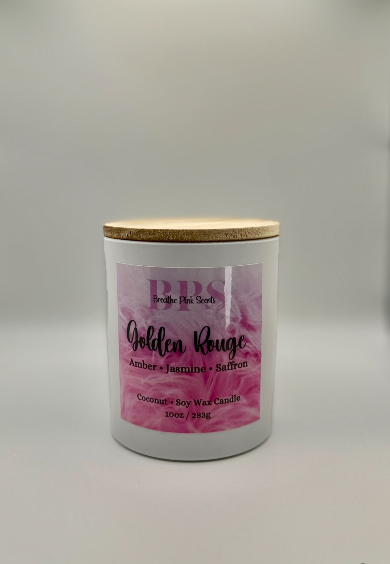 Golden Rouge Coconut Soy Wax Candle image 3