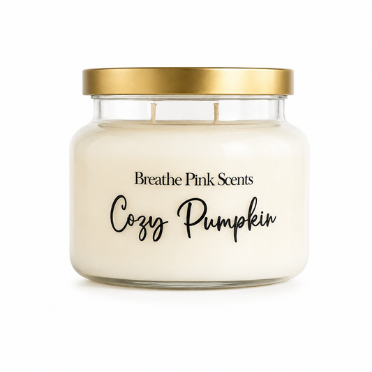 Cozy Pumpkin Candle | Breathe Pink Scents Fall Collection