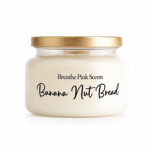 Banana Nut Bread Candle | Breathe Pink Scents Fall Collection