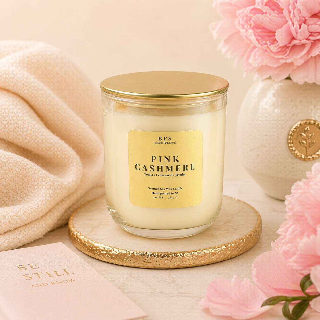 Pink Cashmere Candle | Signature Collection | Breathe Pink Scents