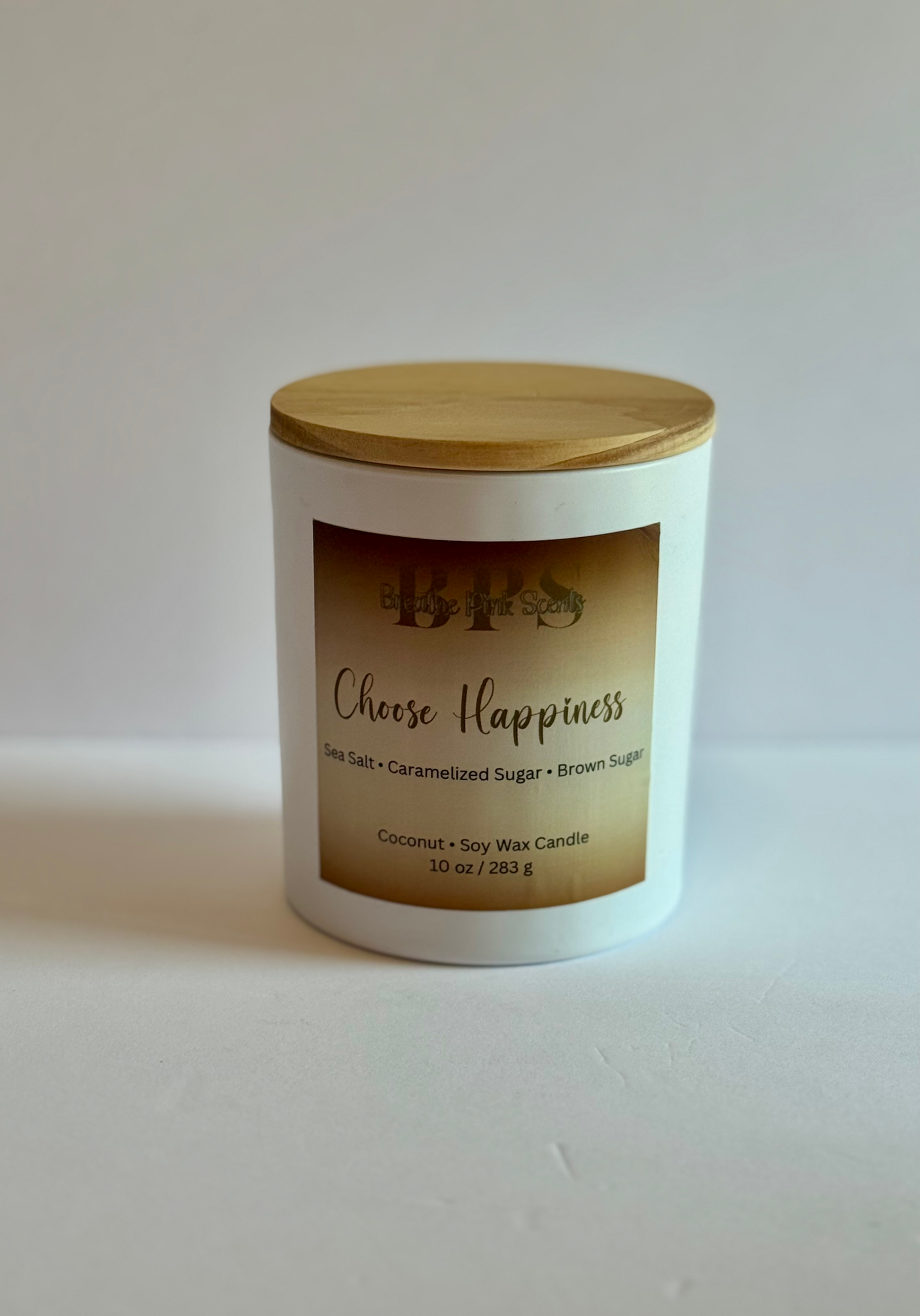 Choose Happiness Coconut Soy Wax Candle image 0