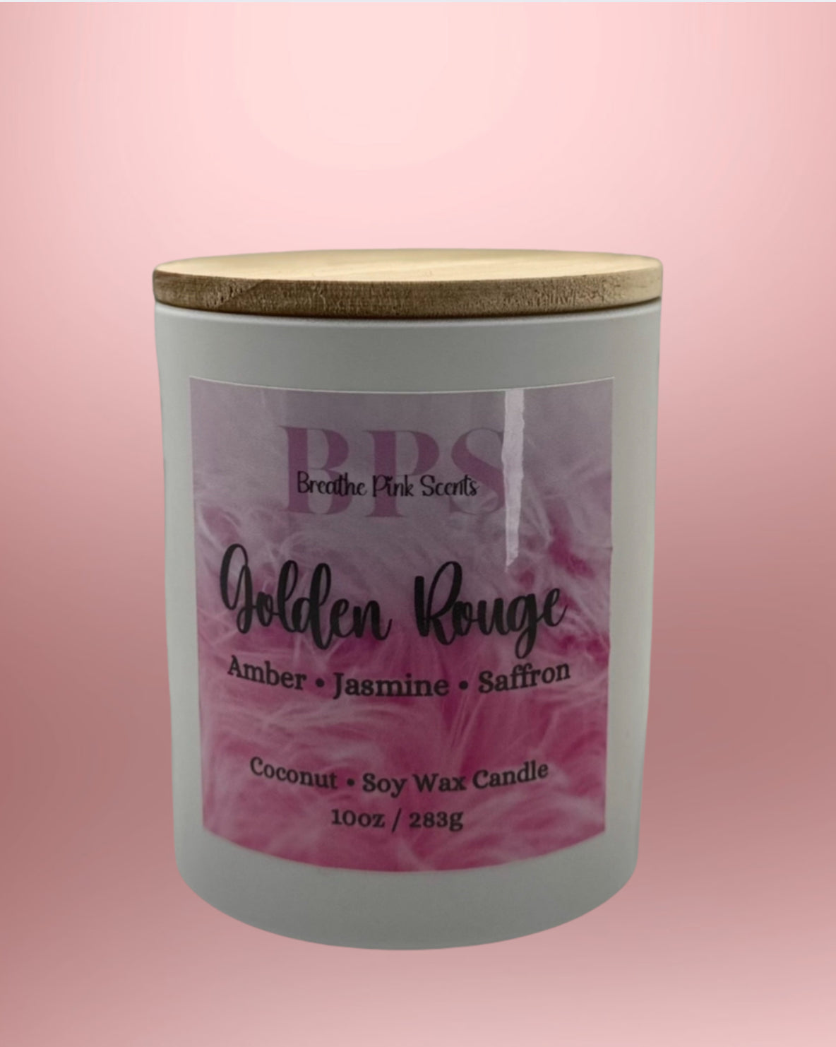 Golden Rouge Coconut Soy Wax Candle image 1