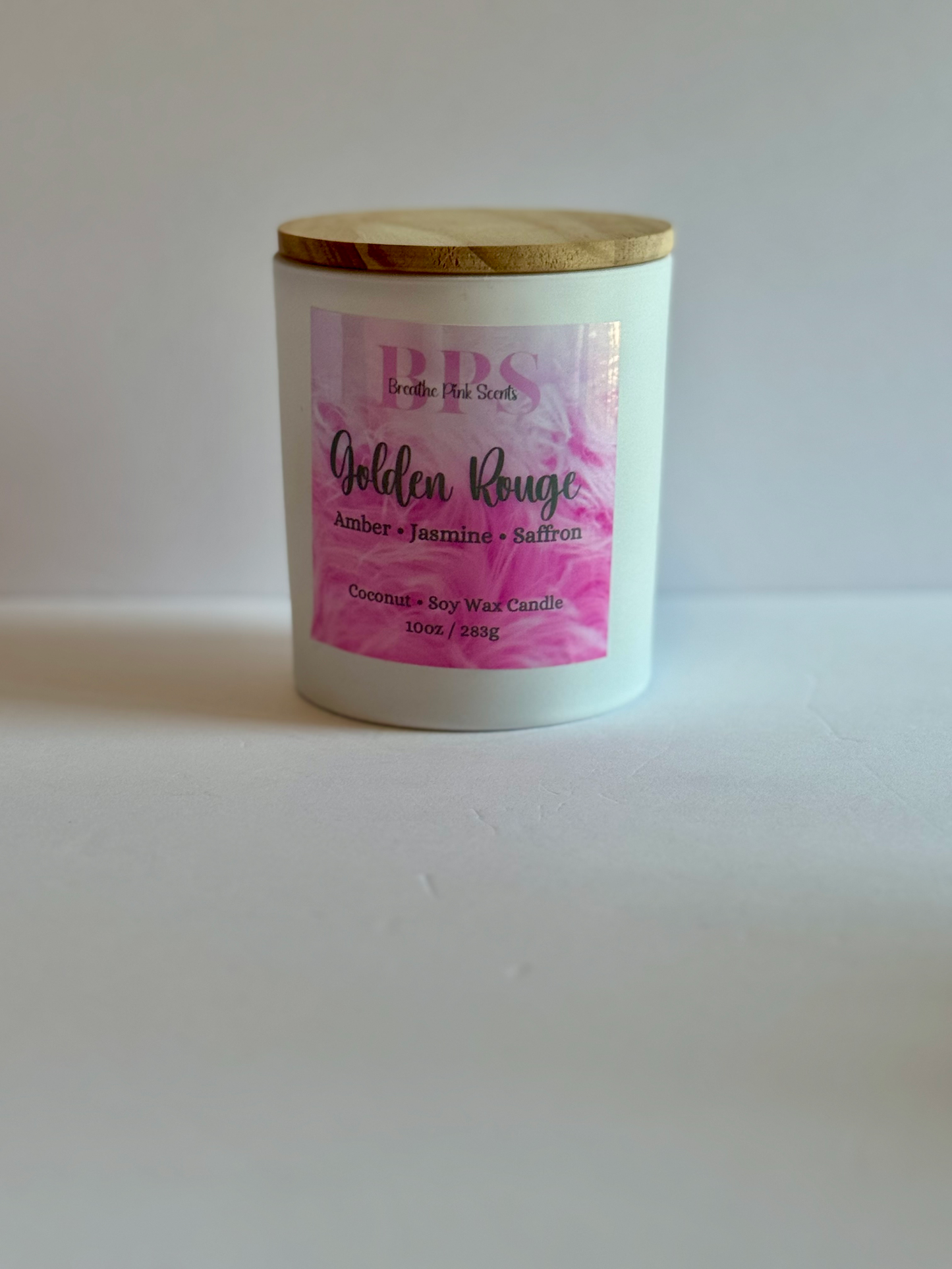 Golden Rouge Coconut Soy Wax Candle image 0