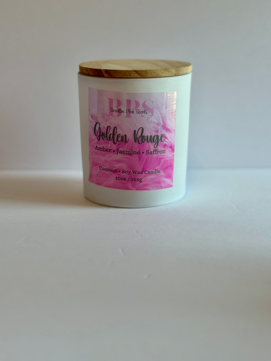 Golden Rouge Coconut Soy Wax Candle image 0
