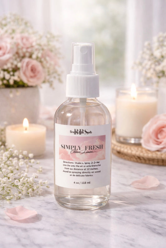 Simply Fresh Room & Linen Spray | Odor Eliminator Spray | Breathe Pink Scents