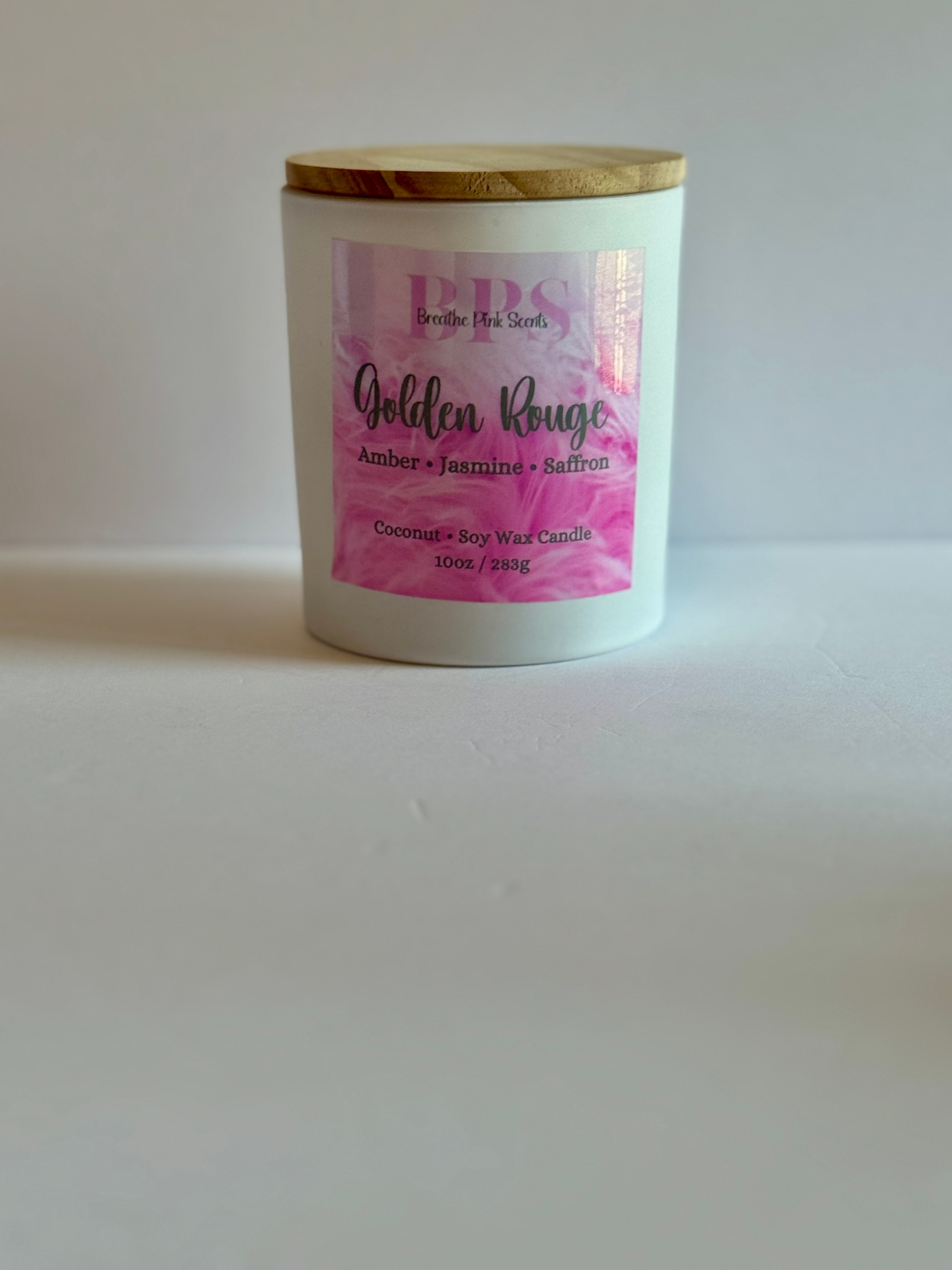 Golden Rouge Coconut Soy Wax Candle image 2