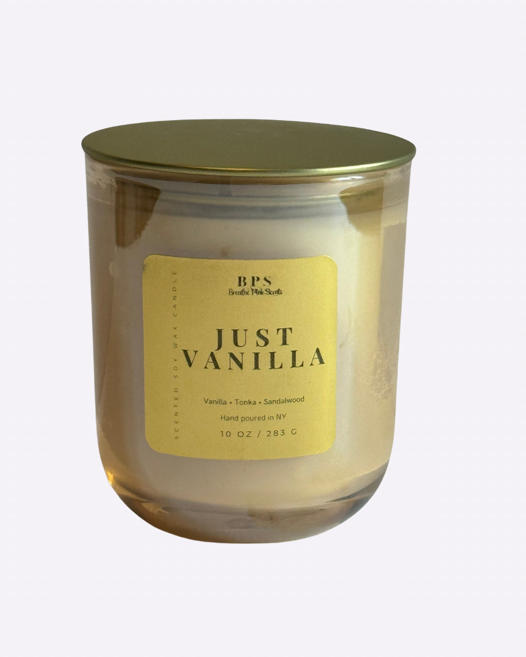 Just Vanilla Candle | Signature Collection | Breathe Pink Scents