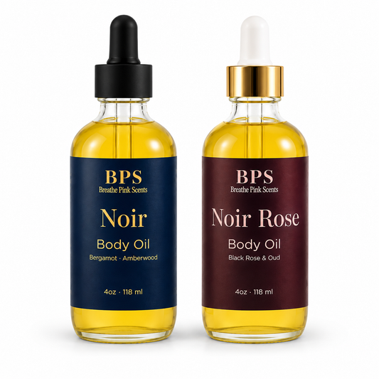 The Noir Collection — His & Hers Body Oil Set