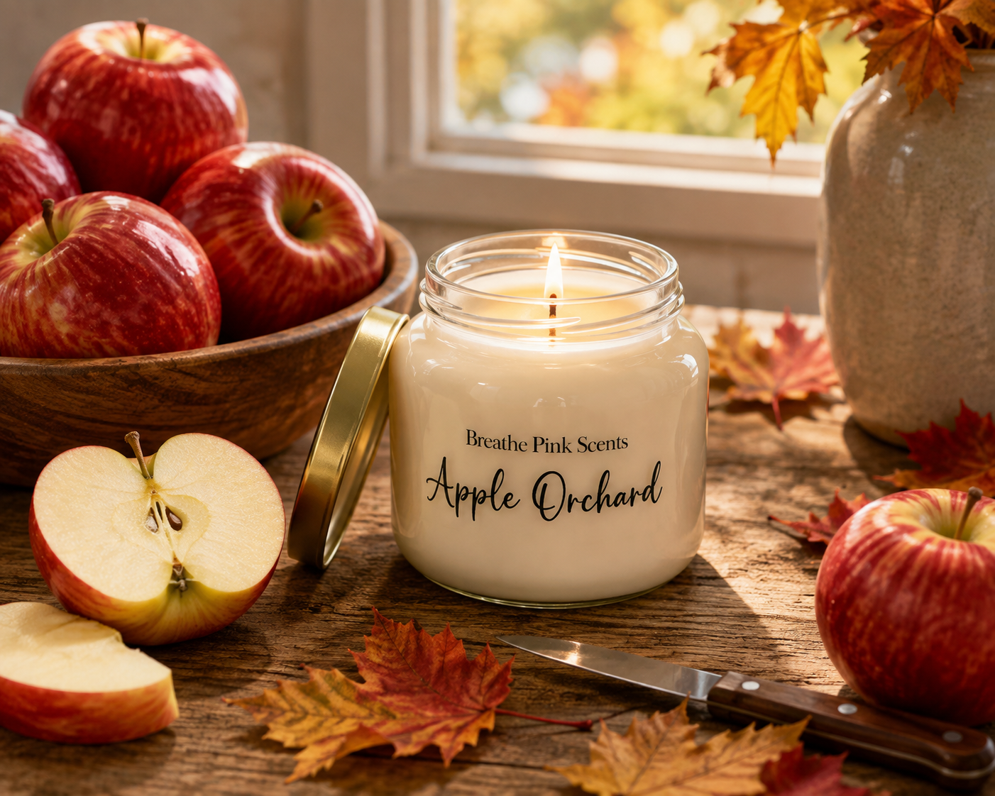 Apple Orchard Candle | Breathe Pink Scents Fall Collection