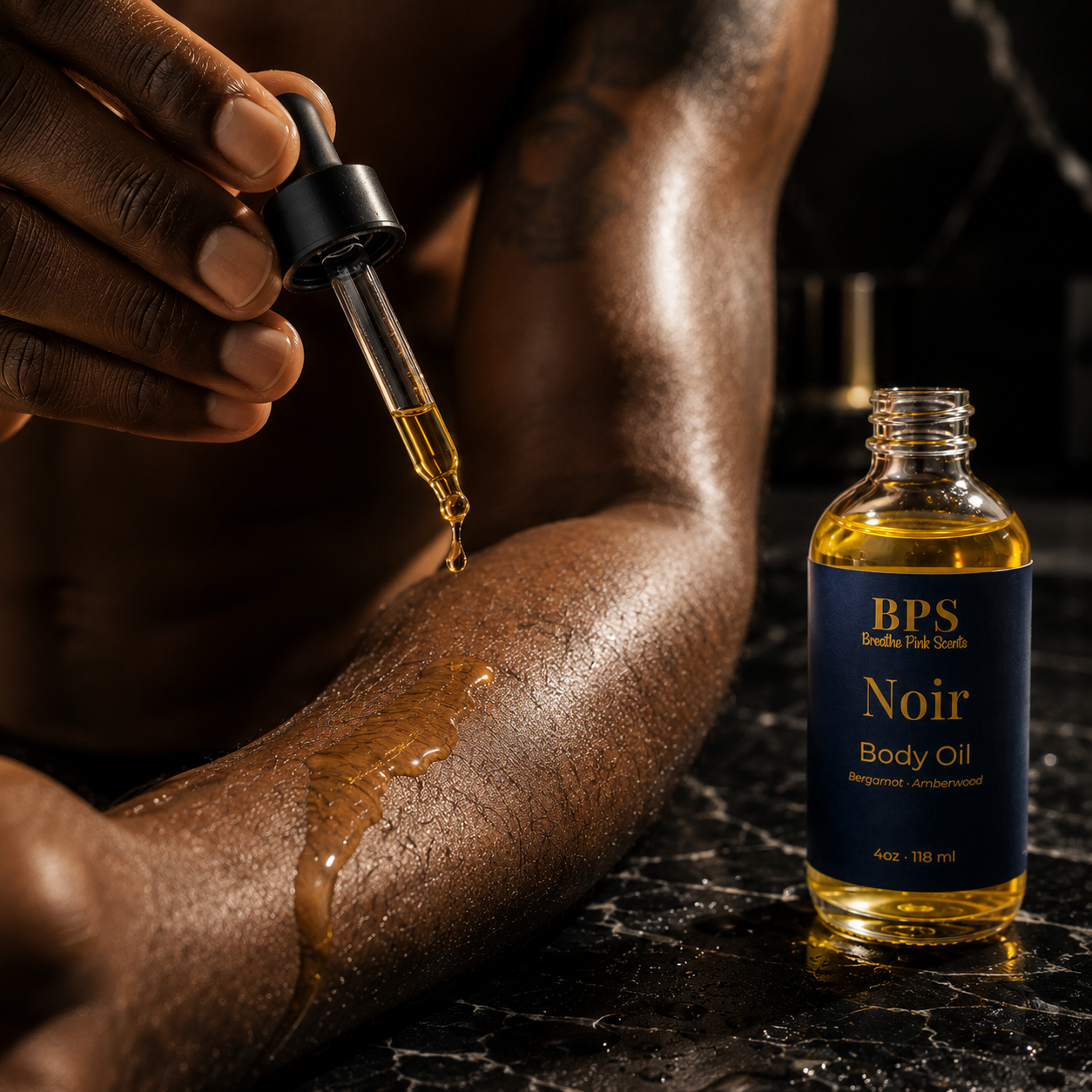 The Noir Collection — His & Hers Body Oil Set