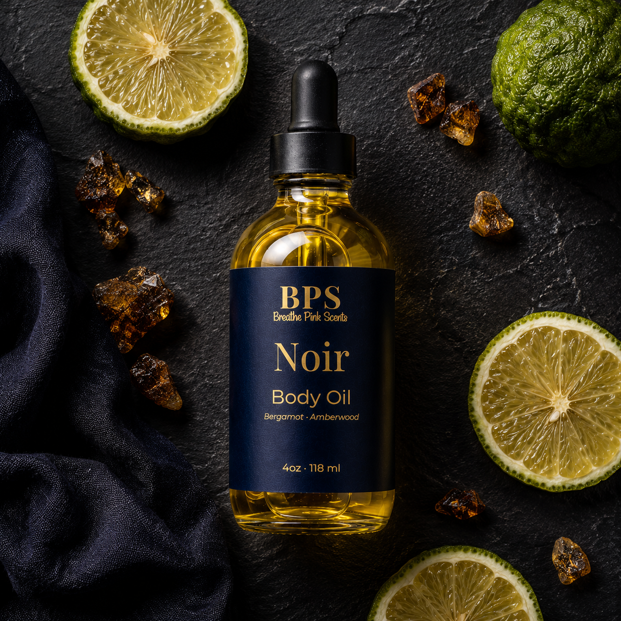 The Noir Collection — His & Hers Body Oil Set