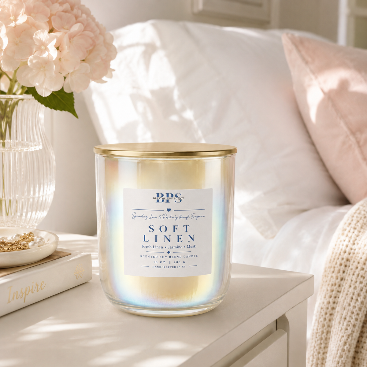 Soft Linen Candle