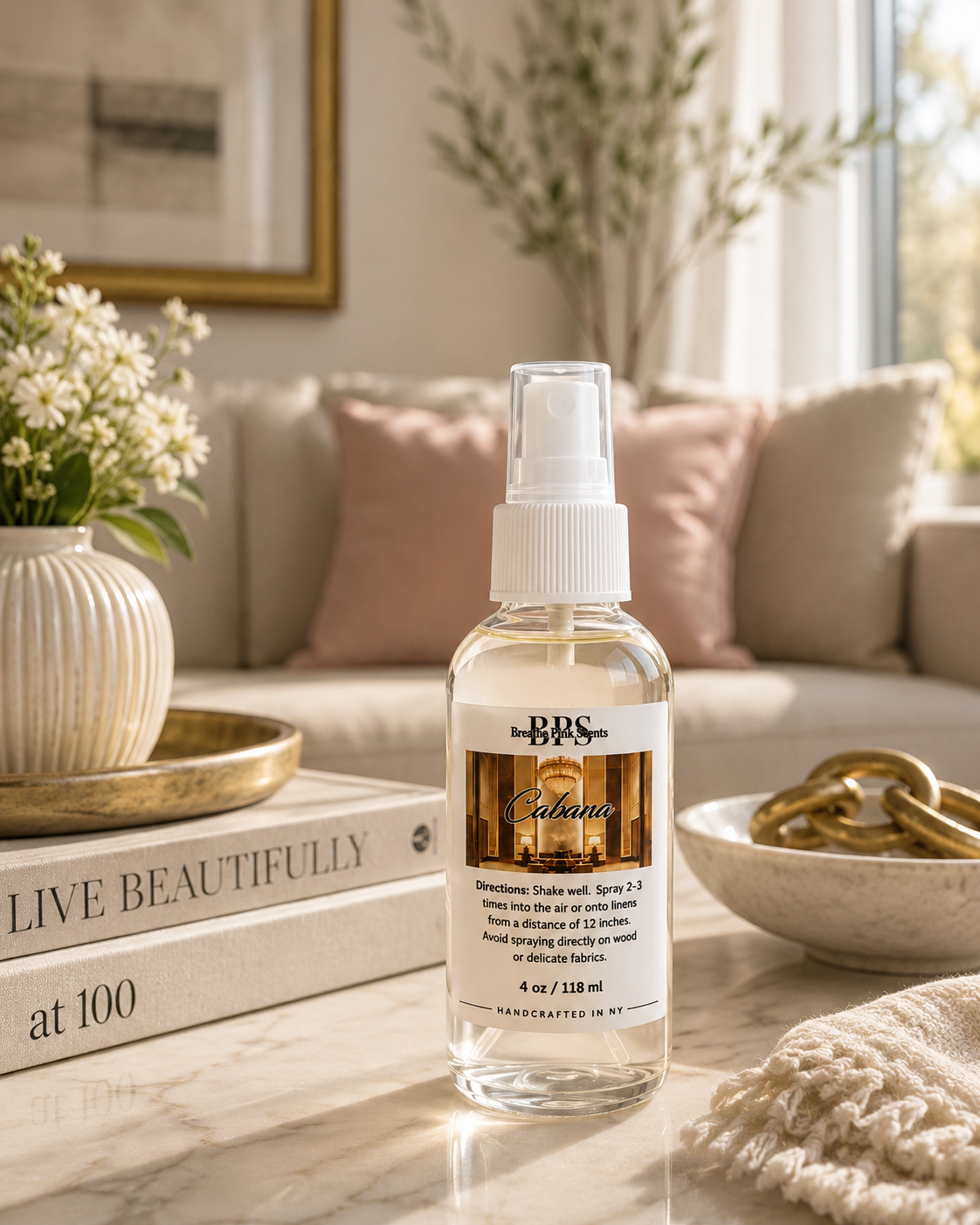 Cabana Room & Linen Spray – Breathe Pink Scents