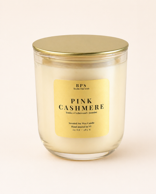 Pink Cashmere Candle | Signature Collection | Breathe Pink Scents