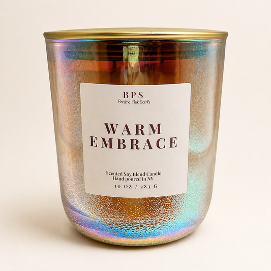 Warm Embrace Candle | Serene Retreat Collection | Breathe Pink Scents