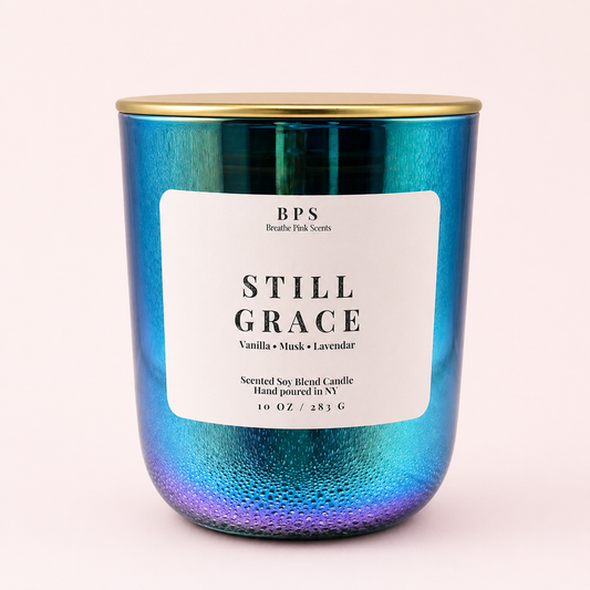 Still Grace Candle | Serene Retreat Collection | Breathe Pink Scents