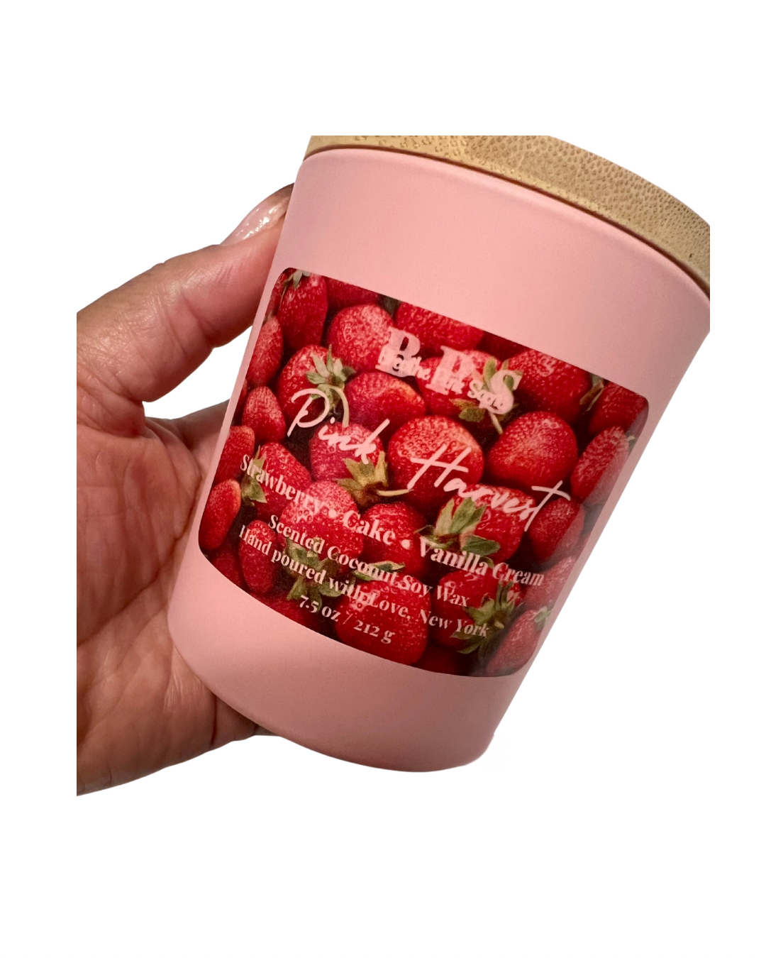 Pink Harvest Coconut Soy Wax Candle image 1