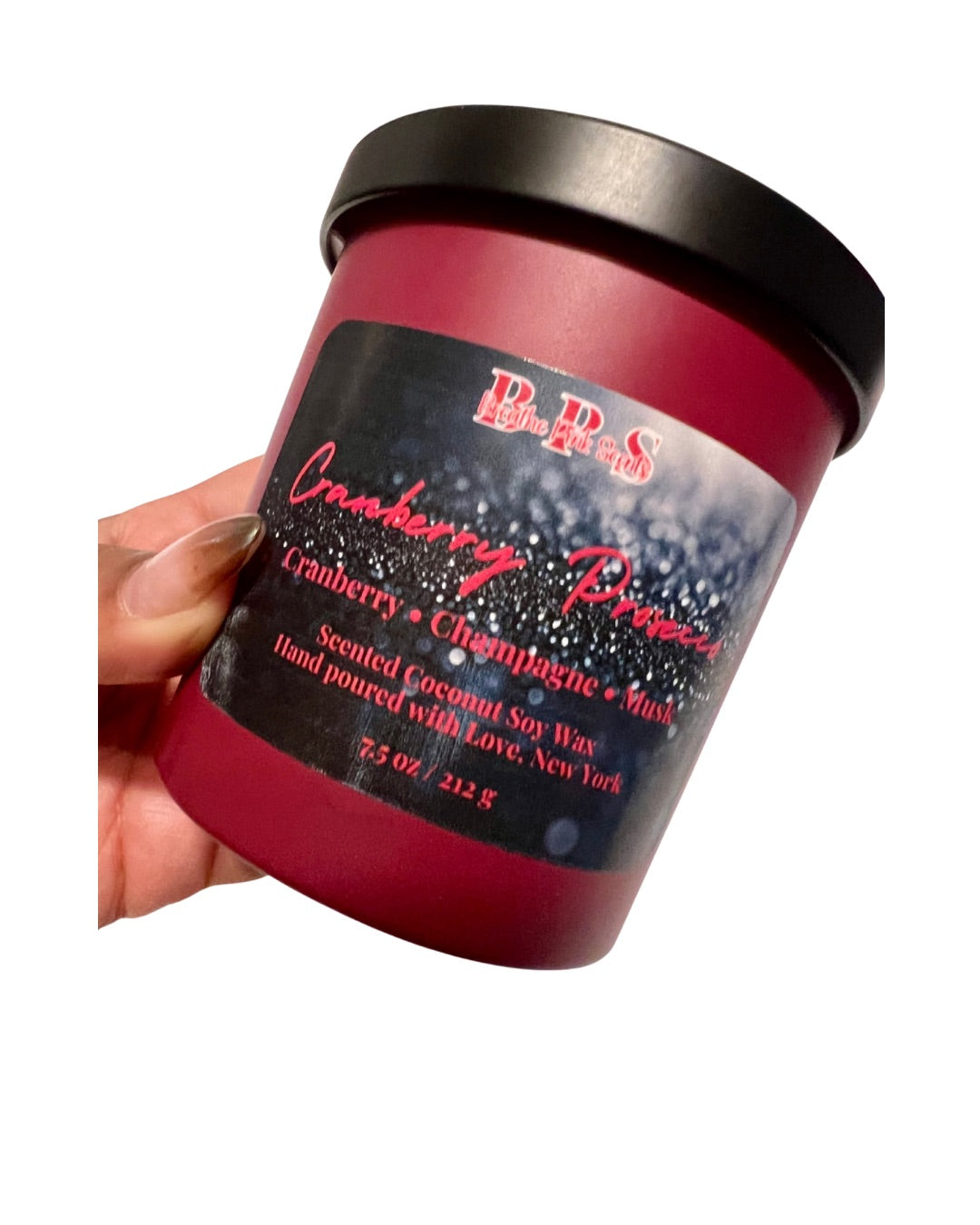 Cranberry Prosecco Coconut Soy Wax Candle  image 3