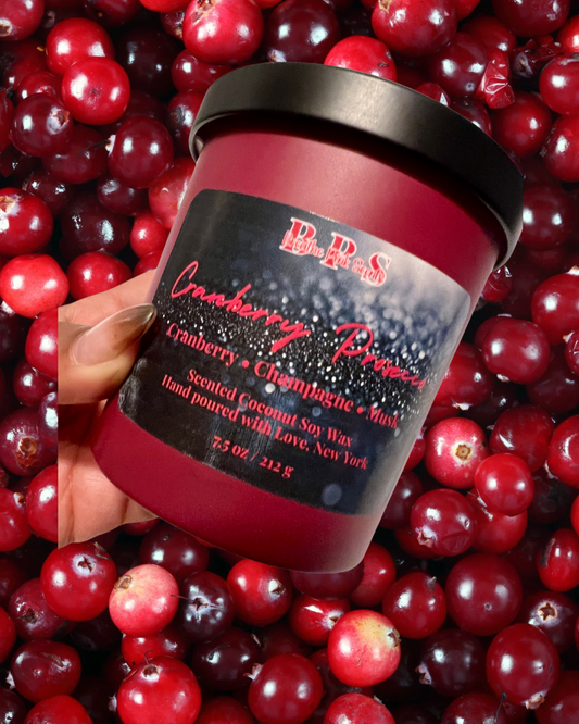 Cranberry Prosecco Coconut Soy Wax Candle  image 0