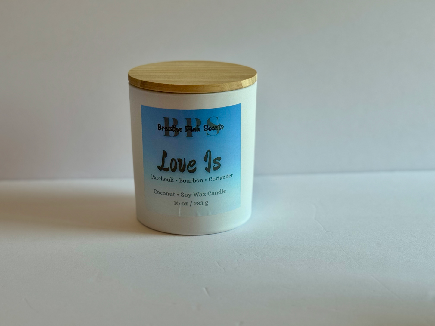 Love Is Coconut Soy Wax Candle image 1